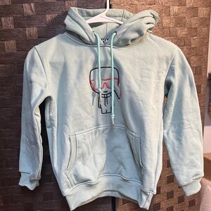 KARL LAGERFELD MINT Hoodie with Graphic Design